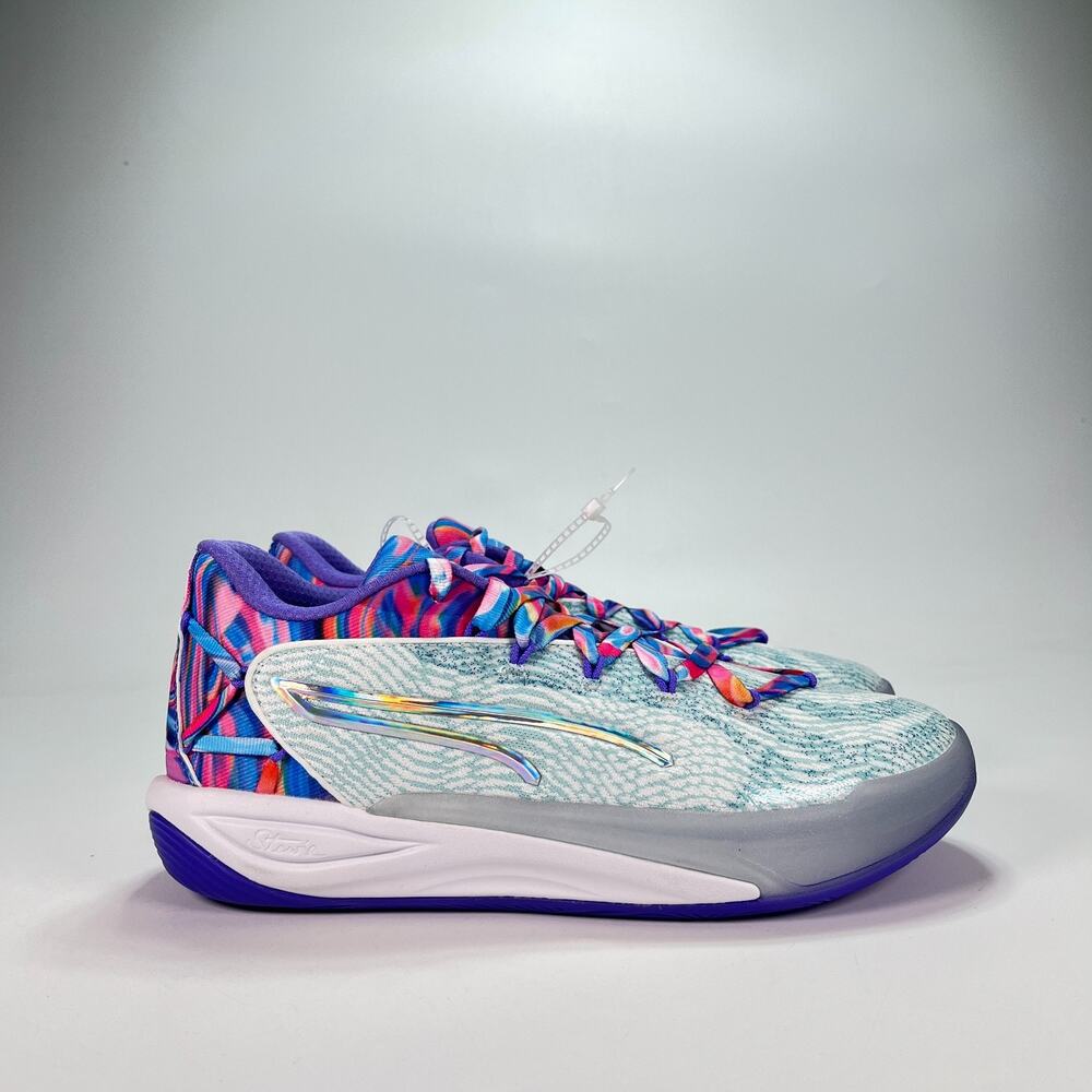 PUMA Stewie 4 Prism Athletic Lace Up Basketball Shoes 311062-01 Women's Size 10